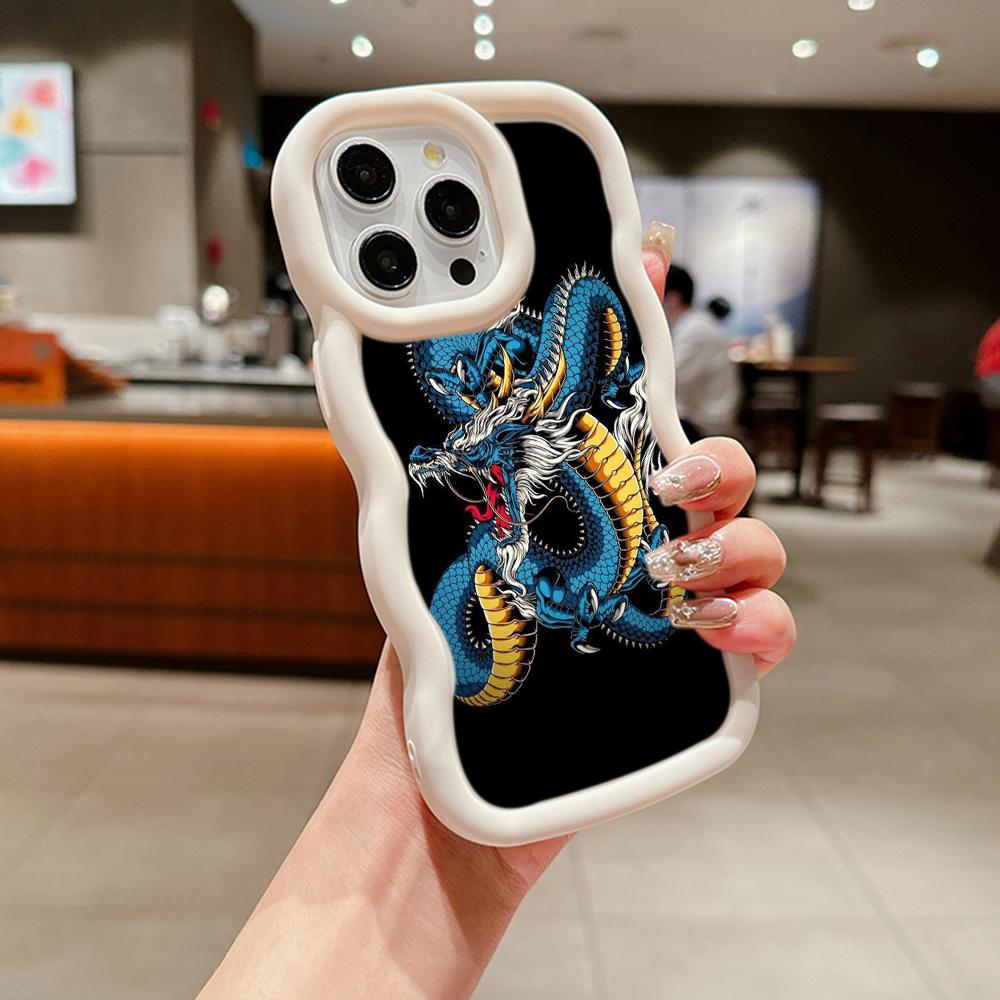 Чехлы для телефонов Ae77 Dragon Design Art защитные для Samsung S24 Plus S23 Ultra A14 A55 A05s A06 Honor X9b Motorola OnePlus Big Wave TPU задняя крышка