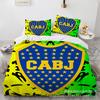 Size 3D Printed Football Club Standard Bedding Three-Piece Quilt Cover Pillowcase