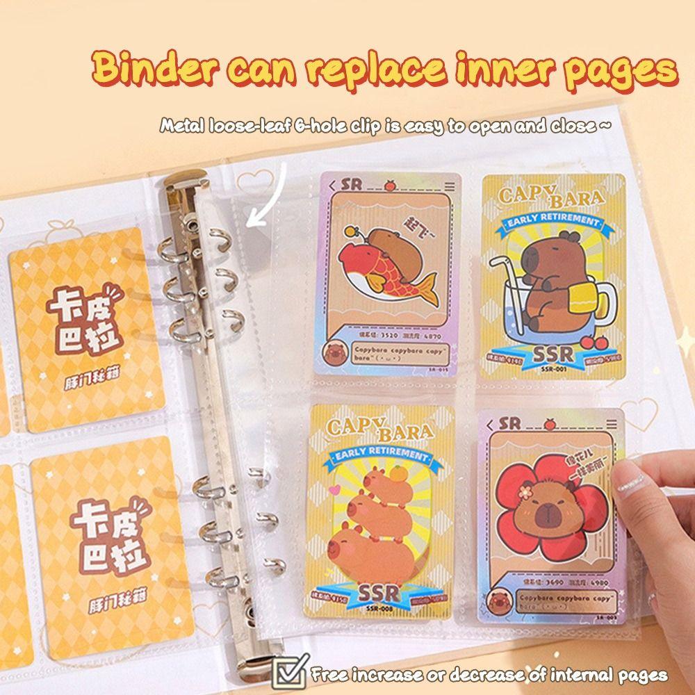 3-дюймовый фотоальбом с капибарой, милый альбом для открыток, альбом для карточек, дисплей для карточек для фото Polaroid