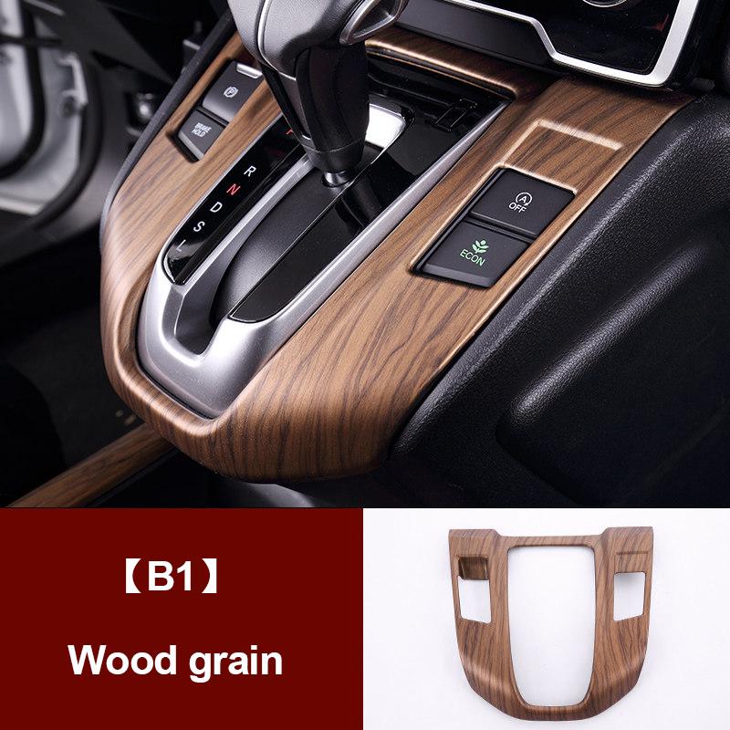 Для Honda CRV CR-V 2017 2018 ABS Углеродное волокно Панель переключения передач автомобиля Крышка подстаканника Отделка Аксессуары