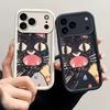 Граффити Милый Кот Матовый Мягкий Силиконовый Чехол Для Телефона Для iPhone 17 Pro Max 16 15 14 13 12 11 Pro XR 8 Plus 16E TPU Ударопрочный Чехол