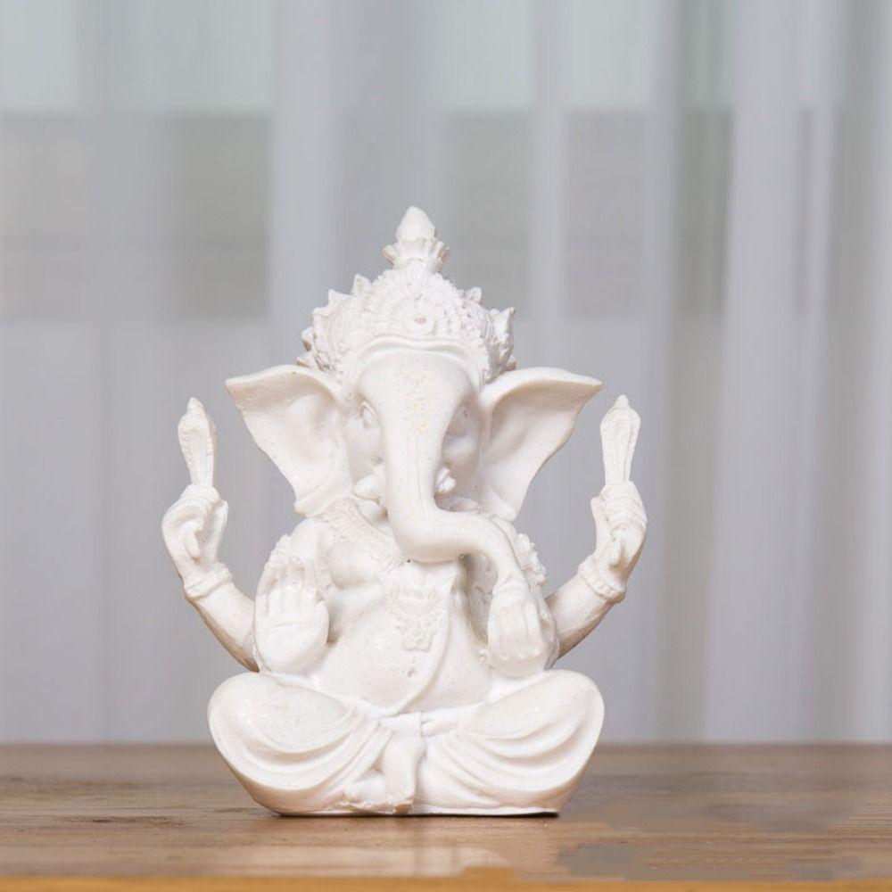 Sitting Meditation Buddhist Figurine Ornament India Buddha Elephant Statue Outdoor Garden