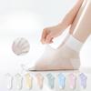 Female Summer Mesh Thin Pure Cotton Bacteriostatic Breathable Tube Socks