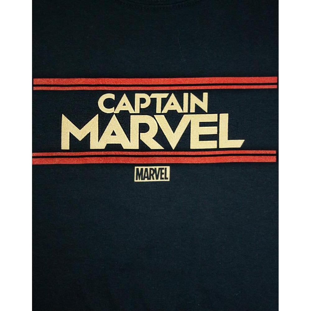Футболка женская / женская с надписью Captain Marvel