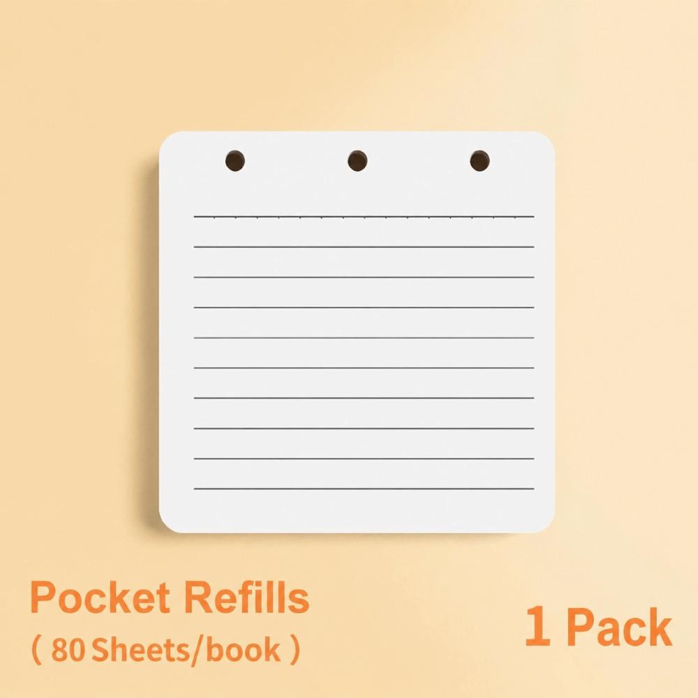 A7 Loose-leaf Notebook PU Leather Mini Journal Durable Note Pad  Travel