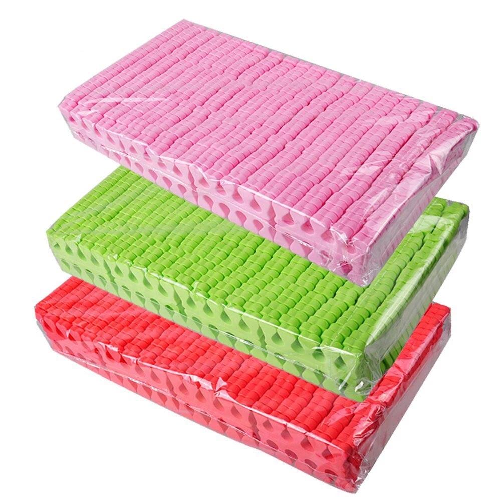 500 шт., набор разделителей для пальцев ног для педикюра, разделители пальцев для дизайна ногтей, мягкие поролоновые растягиватели для пальцев ног и пальцев, расслабляющий удержание