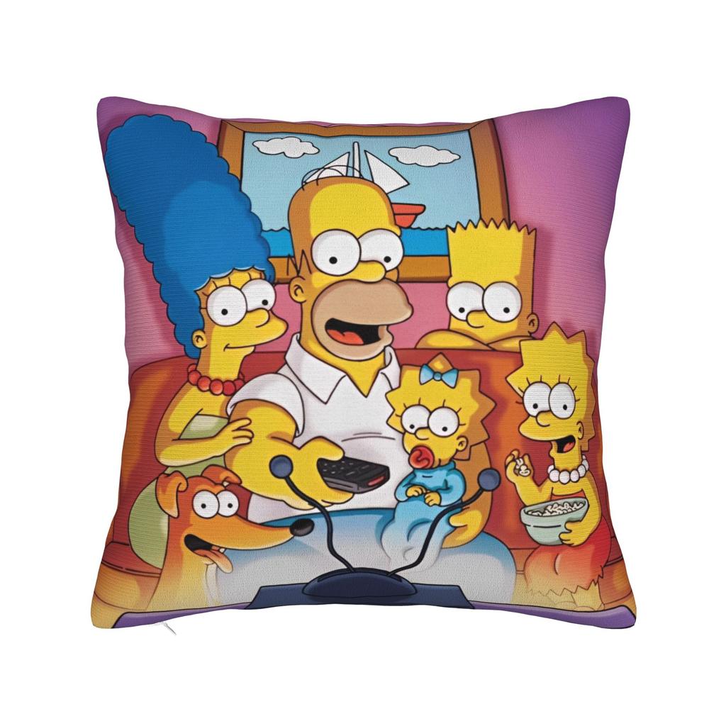 Декоративные наволочки S-Симпсоны Семья Аниме Аксессуары Автомобильная Подушка-плед Чехол Квадратный Стиль Разные Размеры