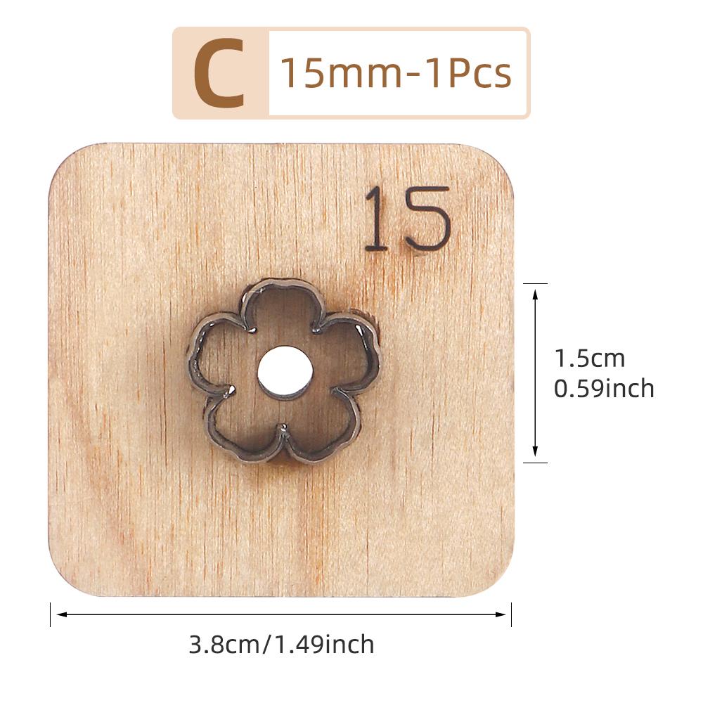 Sakura,Flower,Five-Pointed Stars Leather Die Cut, Steel Rule Punch Mold, DIY Metal Die Cutter Punch Crafts Kraft Tool(2.5-5.5cm)
