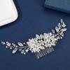 Flower Bridal Headpiece Zinc Zinc Alloy Rhinestone Hairpin Fashion Toothed Insert Comb  Bridesmaid