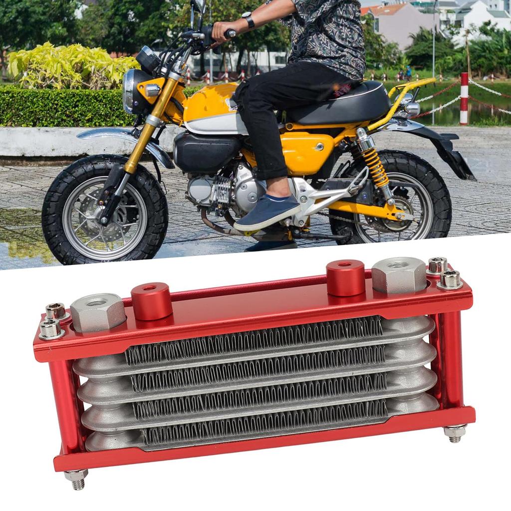 Motorcycle Cooler, 17PCS Motorcycle Cooler Radiator Set, 4 Row