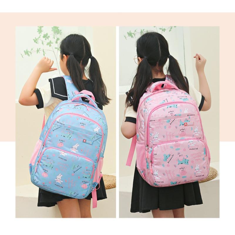 Sweet Cute Lightweight Casual Schoolbag Boy and Girl Backpack Waterproof and Wear-resistant Elementary School Schoolbag Suitable for School Students