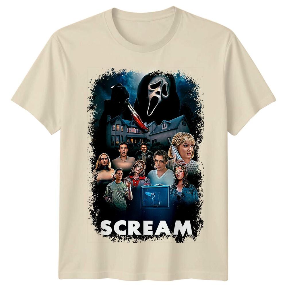 Scream 1996 Movie Poster Inspired Tshirt Retro 90s Tee Unisex