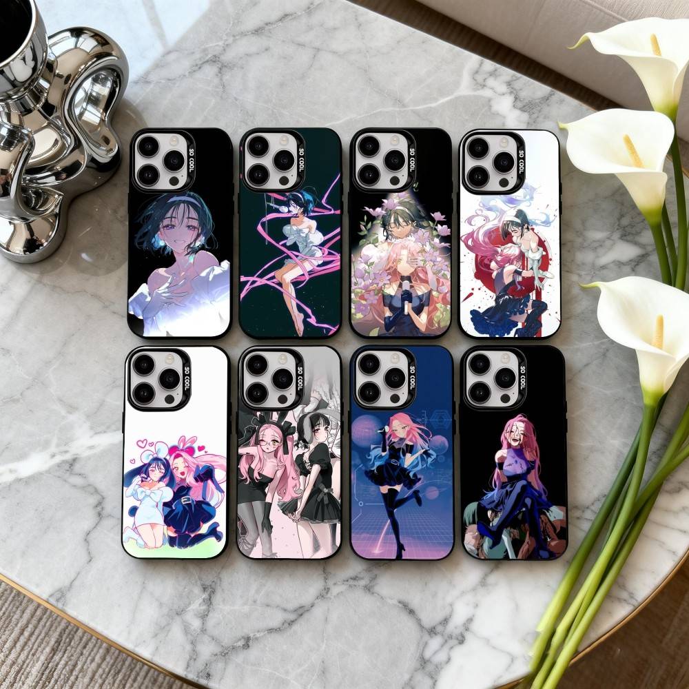 A-Alien S-Stage SUA M-MIZI Чехол для телефона For iPhone17,16,15,14,13,12,11 Plus,Pro Max Черный Конфетный серебристый чехол для телефона