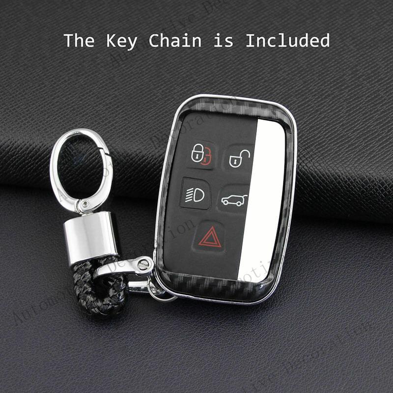 Z+ Carbon Fiber ABS Car Key Fob Cover Case Bag for Land Rover Range Rover Jaguar XE