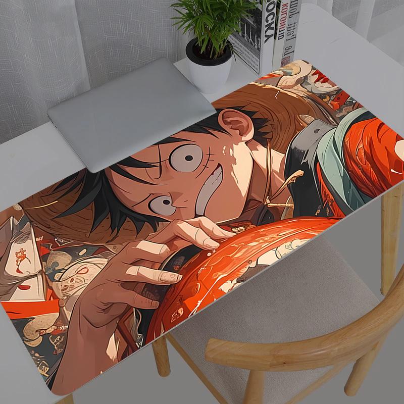 Large Mouse Pad One Piece Luffy New Pc Speed For ESports Players Laptop Computer Keyboard Desk Mat Xxl Mousepad