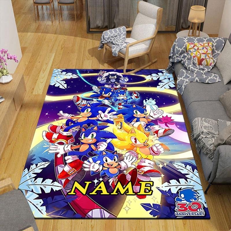Custom 1Pc Sonic Characters Celebration Rug Office Carpet Indoor Outdoor Entrance Doormat Nonslip Soft And Comfortable Living Room D2915345