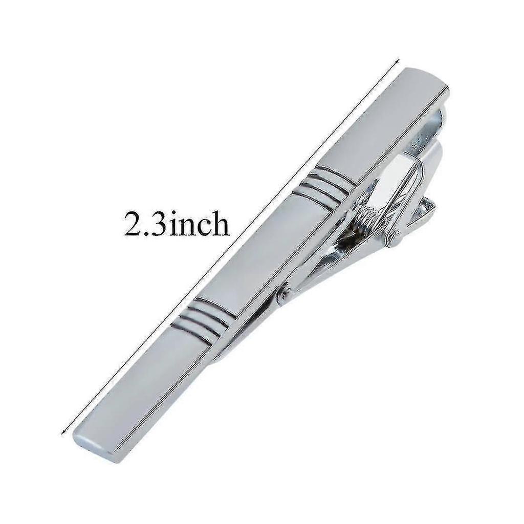 4pcs Tie Clip,tie Pin Men's Tie Clip,silver Tie Clip Clip Clip Set,2.3 Inches Metal Buckle yu