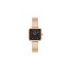 [Official Shop/Authentic Import/2-Year Warranty] Daniel Wellington DW Women's Quadro Studio 22x22 RG Black Watch, Vintage Square Design, Stylish and C
