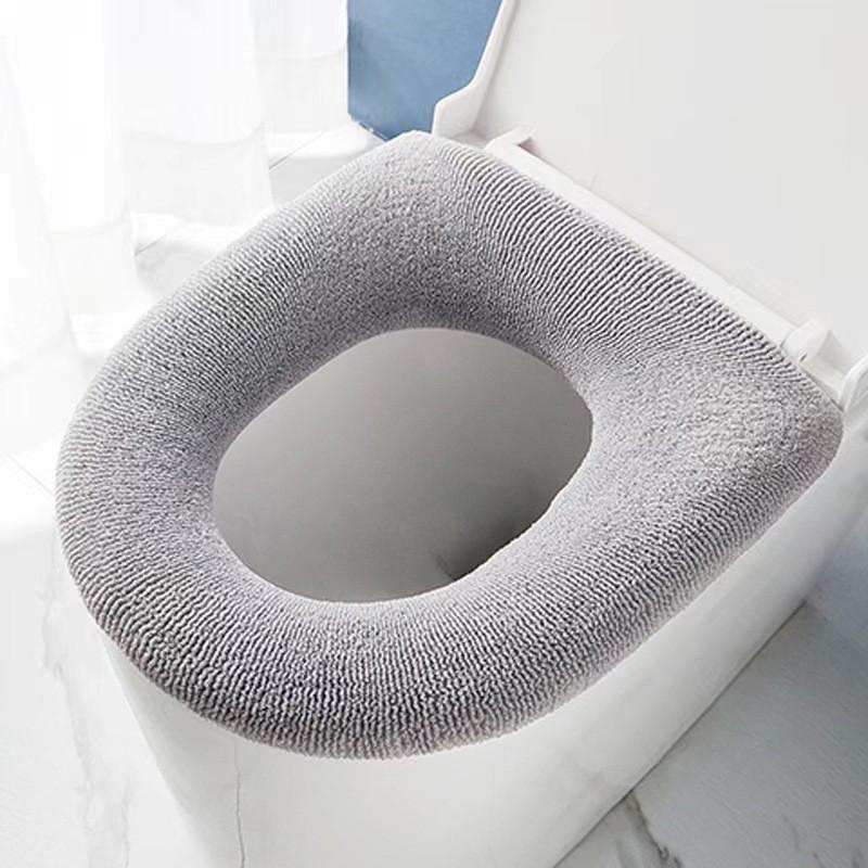 Thicken Toilet Seat Cushion Breathable Non-slip Detachable Anti-deformed Lid Pad Cover Winter Warm Soft Washable Closestool Mat Bathroom Accessories