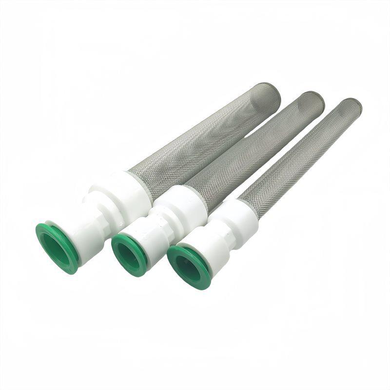 304 Stainless Steel Extra-Long No-Heat Melt Tube Filter with Screen Cylinder