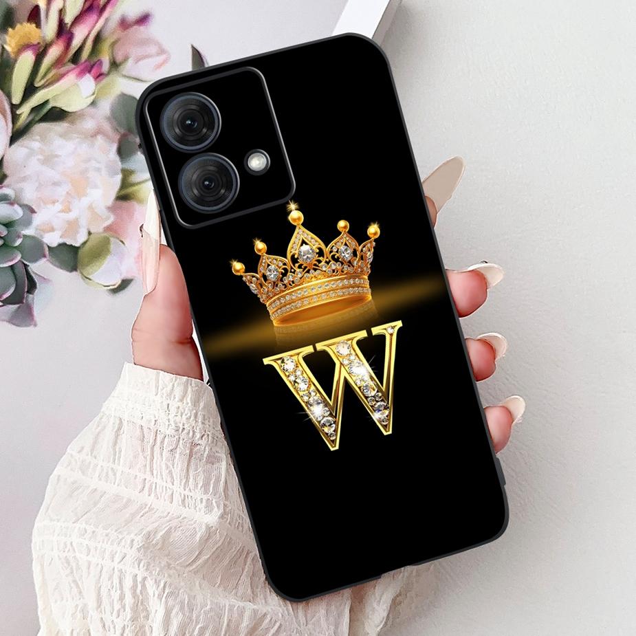 Чехол для Motorola Moto G84 XT2347-1 Новый Роскошный Чехол с Буквами Мягкий Силиконовый Чехол для Телефона Для Moto G54 G 84 MotoG54 MotoG84 5G Оболочка