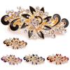 Милые Женские Девушки Красочные Украшения Павлинья Заколка для Волос Кристалл Зажим для Волос Блестящие Стразы