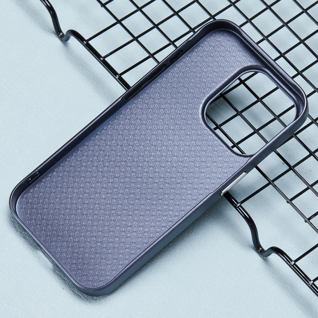 For iPhone 16 Pro Max Case Hard PC Phone Cover Carbon Nano Fiber Texture Splicing