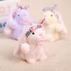 Plush Bunny Headband Bow Pendant Kids School Backpack Hanging Easter Ornament Cute Gift Accessory