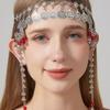 Ретро Повязка на Лоб с Монетами и Кисточками Boho Аксессуар для Волос для Женщин Уникальная Личность