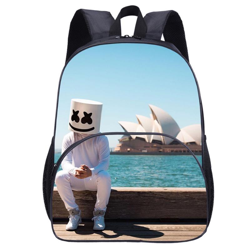 Модный детский рюкзак DJ Marshmello с высокой вместимостью и дышащей конструкцией