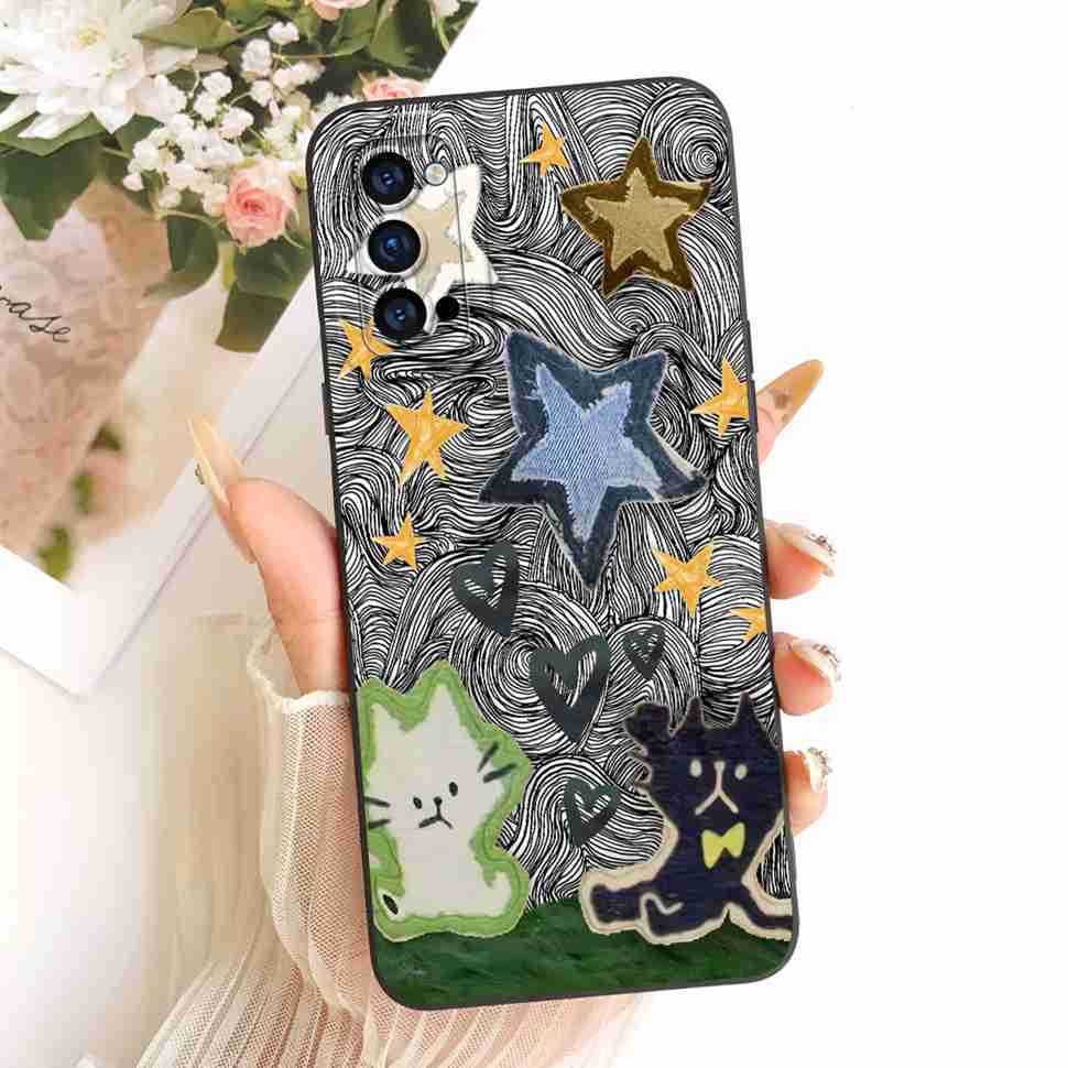 For Oppo Reno4 5G PDPM00 Case Retro Pattern Design Silicone Back Cover For Oppo Reno 4 reno4 5G PDPT00 CPH2091 Phone Cases Capa