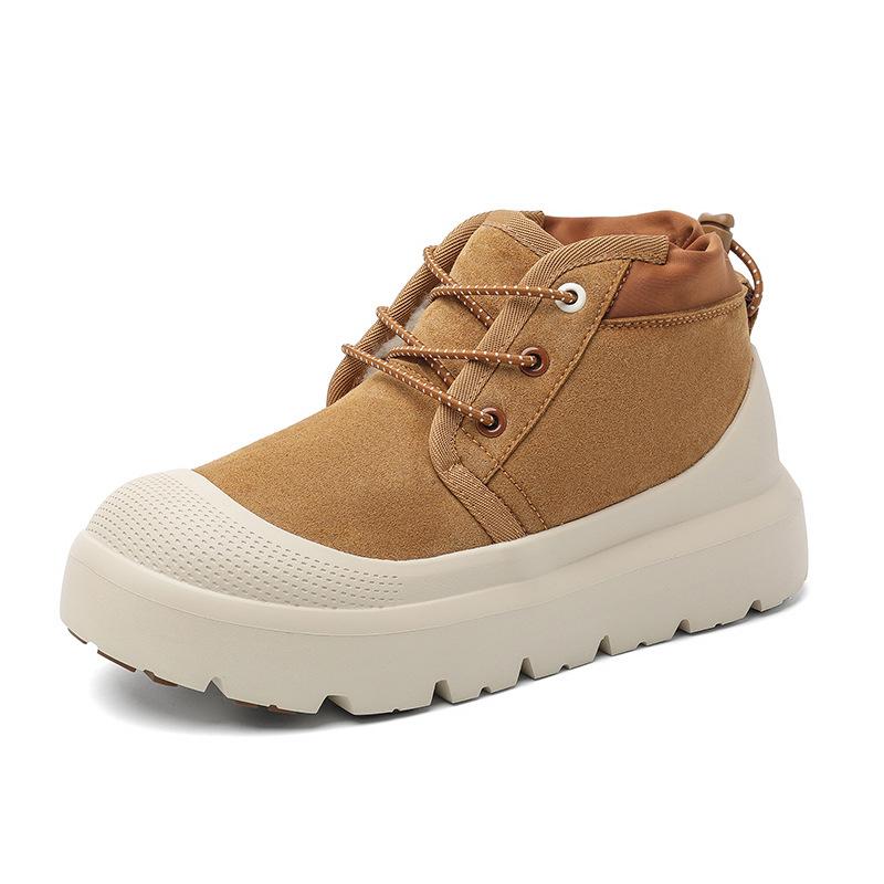 То же самое для мужчин и женщин зимой 2025 года, новые повседневные универсальные бархатные теплые сноубутсы, ветрозащитные полусапоги и хлопковые ботинки с защитой от мороза.