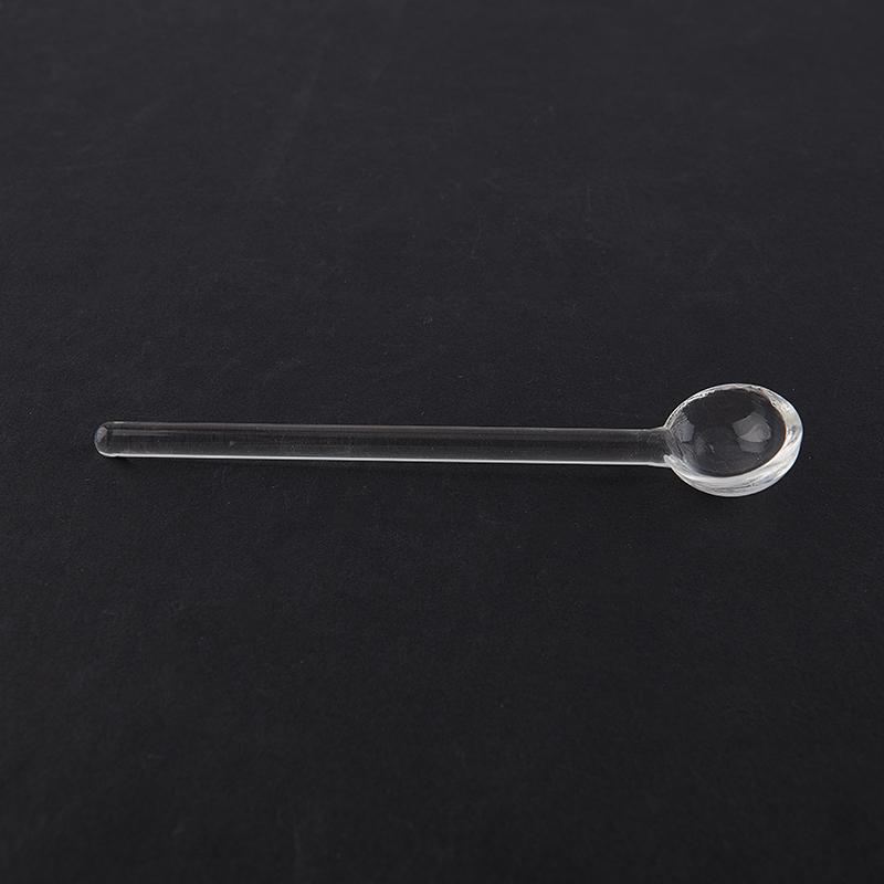 Стеклянная чайная ложка с длинной ручкой, посуда, прозрачная ложка для перемешивания кофе