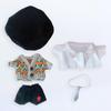 Nianniyhouse 20 см Кукольная одежда для плюшевых игрушек Шапка свитер платье рубашка галстук шорты комплект из 5 предметов Одежда для кукол из хлопка Одежда для кукол-малышек + + + +