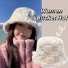 Adjustable Winter Fisherman Hat Plaid Checkered Checkered Basin Hat  Outdoor Activities