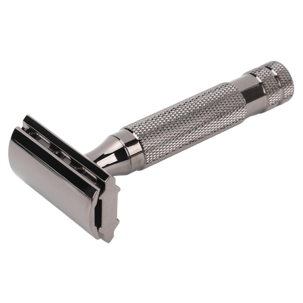 Double Edge Safety Trimmer Comfortable Grip Manual Safety Beard Trimmer Professional Stainless Steel Beard Trimming Tools for Home