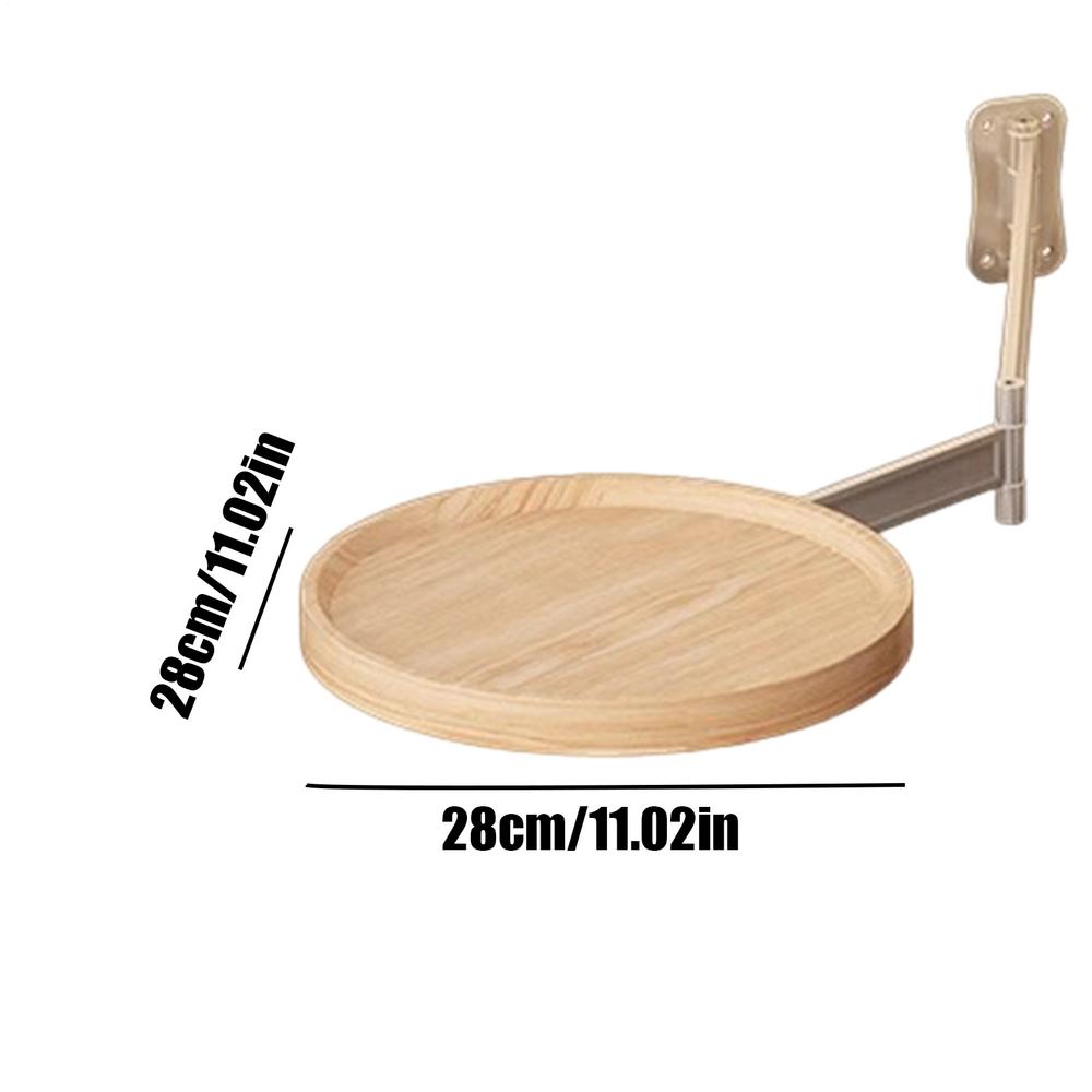 Настенный Складной Придиванный Столик Вращающийся Складной Кофейный Столик с Выдвижной Полкой Панелью Прикроватный Подвесной Придиванный Столик