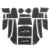 Противоскользящий коврик для подстаканника для Hyundai Kona 2017 2018 Kauai Door Groove Pad Cup Holder Accessories Interior Accessories