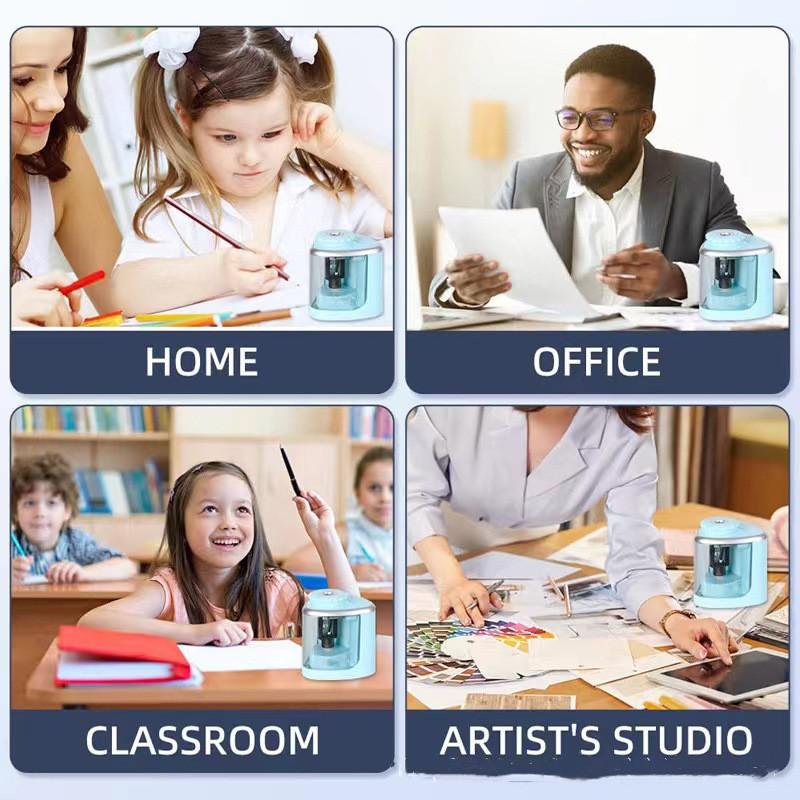 Электрическая точилка настольная автоматическая точилка для карандашей подходит для карандашей (6-8мм) для студентов школьные канцелярские товары