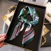 70cm Print Silk Satin Headkerchief Women Luxury Design Neck Tie Scarf Female Hair Hand Wrist Foulard Shawl Hijab Bandana Scarves