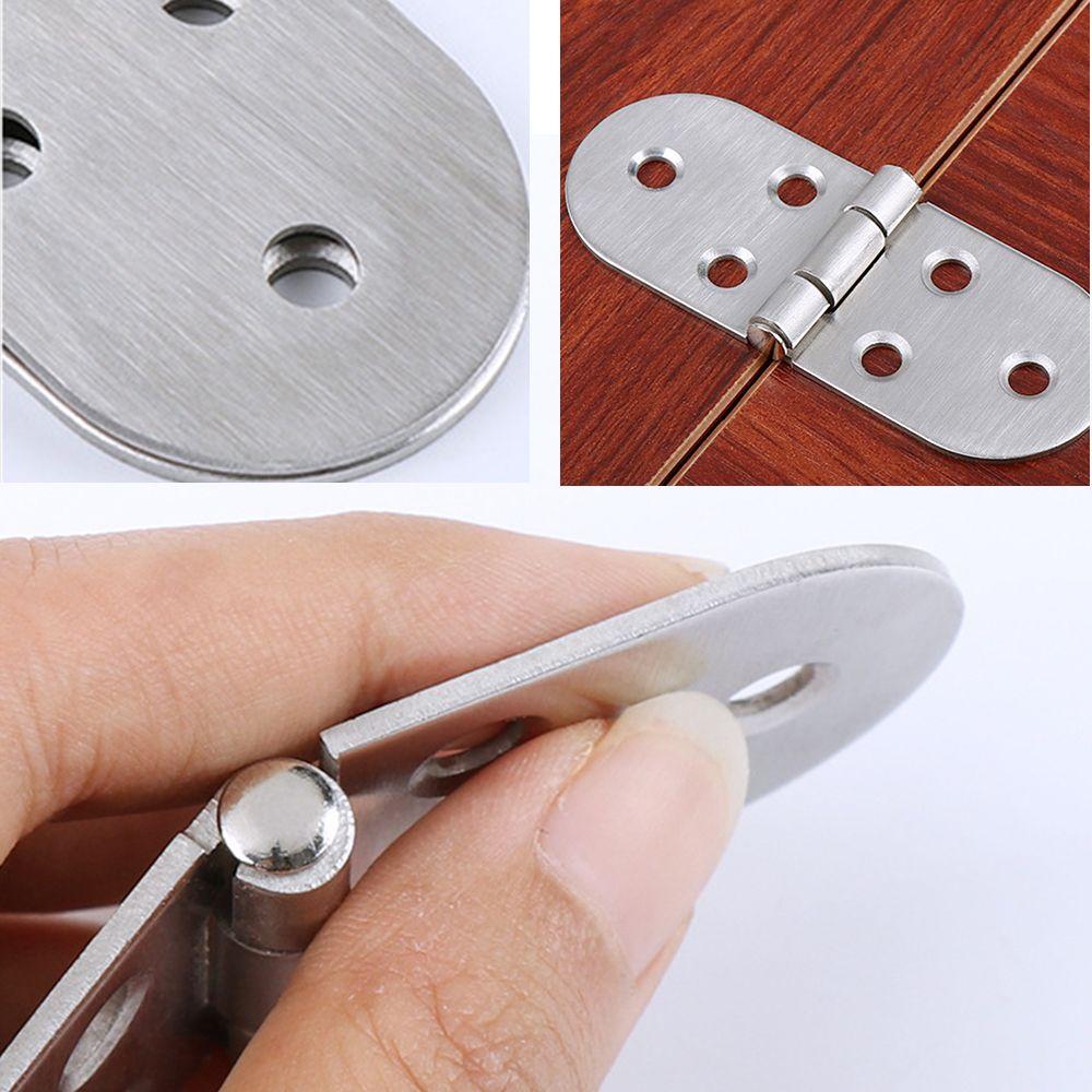 Steel 201 Cabinet Hinges 180 Degree Butterfly-shaped Door Semicircle Door Hinge Flush Hinges