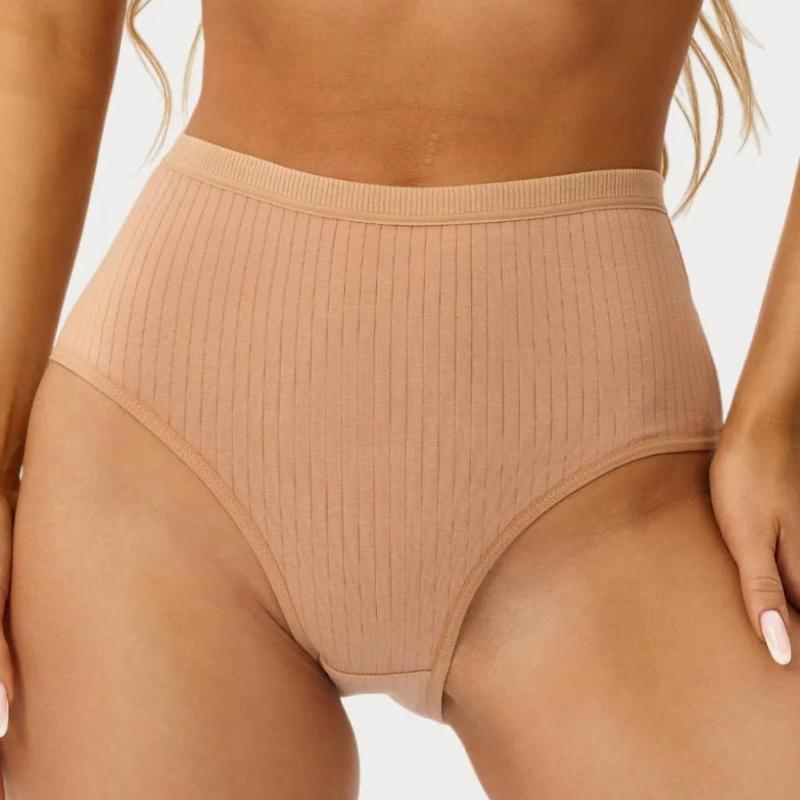 Женские хлопковые трусики с высокой талией, утягивающее нижнее белье для похудения и подтяжки ягодиц