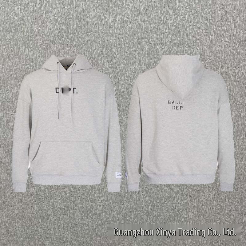 GALLERY DEPT Ink Splatter Graffiti Unisex Cotton Hoodie Set - Autumn Loose Fit