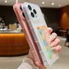 Винтажный чехол с цветочным принтом магнолии для iPhone 17 18 Pro Max Прозрачная задняя крышка из ТПУ со слотом для карт для iPhone 16 15 14 13 Pro Max 17E