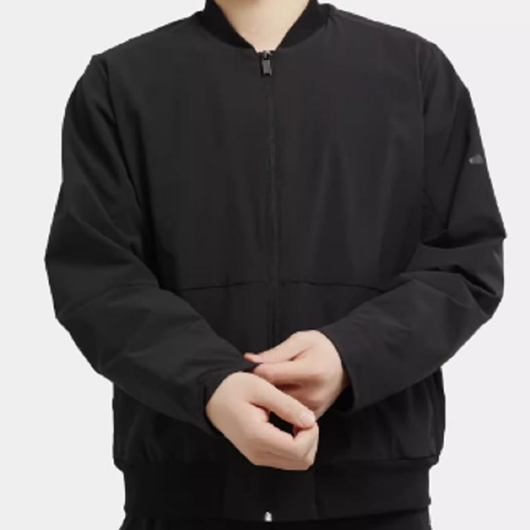 Adidas Pilot Sports Fleece Lined Baseball Jacket Men's Black FM9415