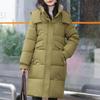 Зимние длинные пальто для женщин, пальто с капюшоном, новая мода, плотная теплая женская парка, зимняя куртка в корейском стиле