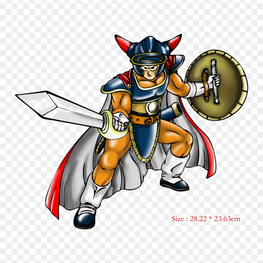 Dragon Quest 1 Hero Dragon Quest Heroes The World Tree Iron On Heat Transfer Printing Vinyl Patches Sticker for Clothes DIY Appliques Washable Patches