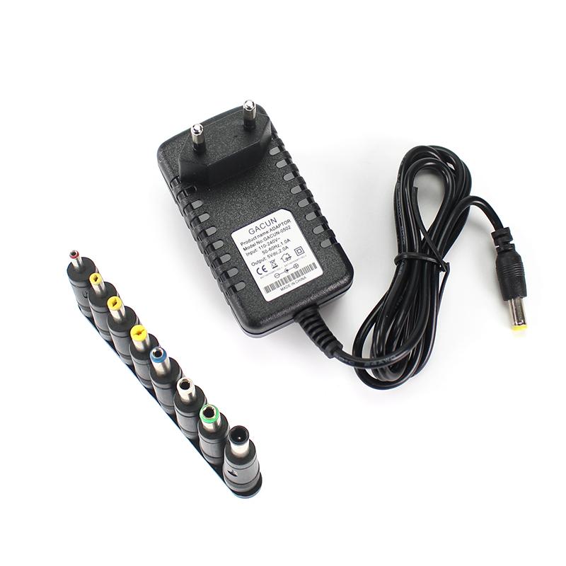 DC 5V 6V 9V 12V 2A Блок питания Адаптер Зарядное устройство AC 110V 220V AC DC Адаптер питания DC Plug Converter EU US с 8 шт. Connect Plug