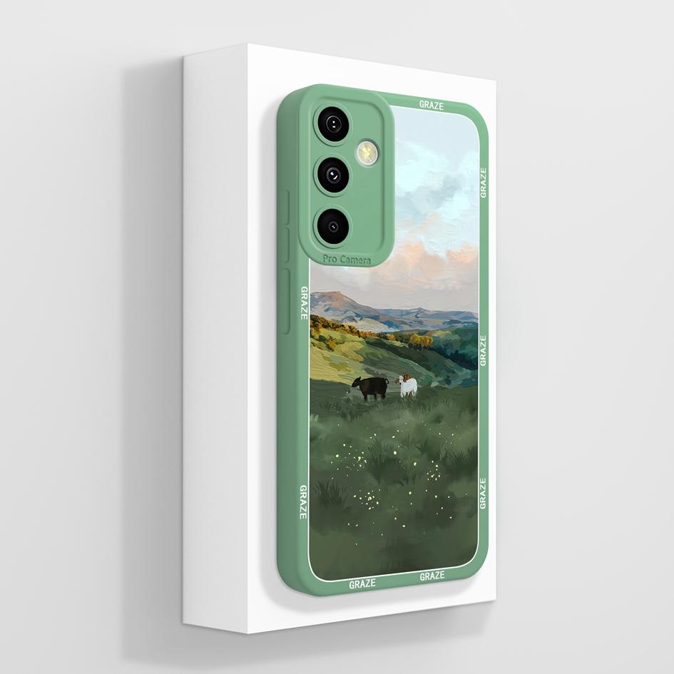 Мягкие чехлы для Samsung A55 C55 M55 A35 M35 F14 F15 Shell Pretty Sunflowers Golden Lotus Тонкий силиконовый легкий защитный корпус для Samsung Capas