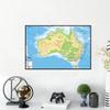 Английская карта Карта Австралии Географическая карта Настенный декор Фон для гостиной, дома, кабинета, студии, декоративная подвесная картина